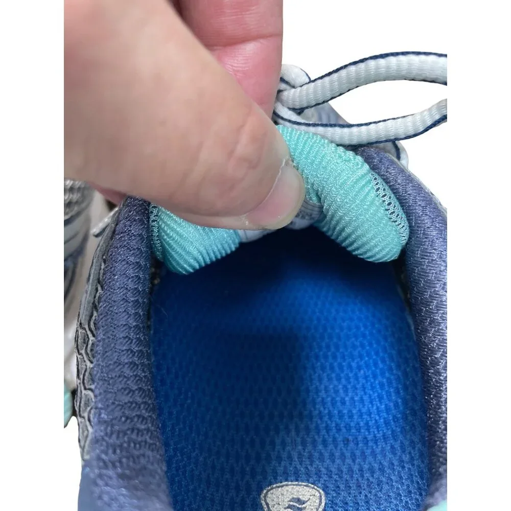 Brooks Ghost 5 Womans green purple running walk sneakers sz 8.5D SKU 9612 - Picture 8 of 16